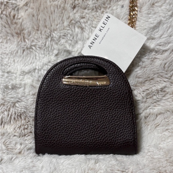 Anne Klein Handbags - Anne Klein Wallet on a Chain in Espresso Colorway